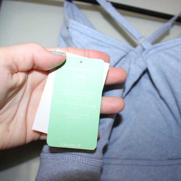 Forever 21 Active One-Piece Romper Blue Mirage Size Small Wicking Fabric - NWT - Picture 13 of 15